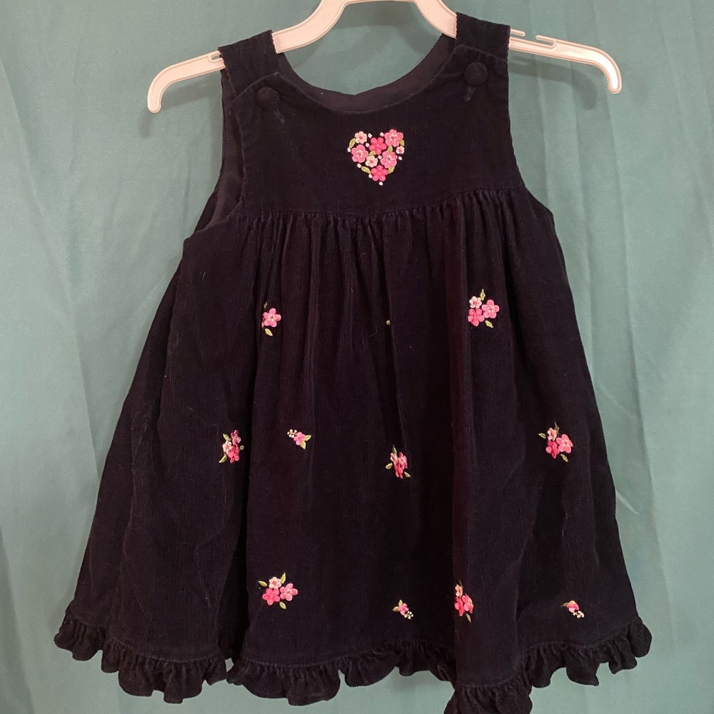 * Vintage 3T navy Corduroy dress jumper *